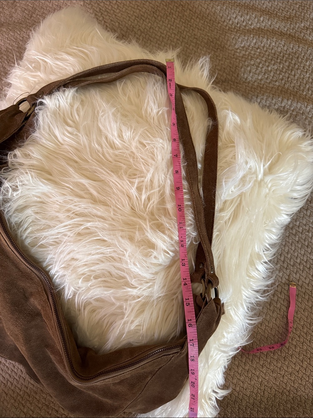 Free People Brown Suede Hobo Shoulder Bag - Picture 4 of 5